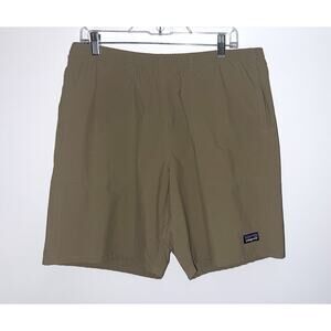 Patagonia Unlined Baggies 8" Inseam Tan Size Large Men Patagonia Unlined Baggies